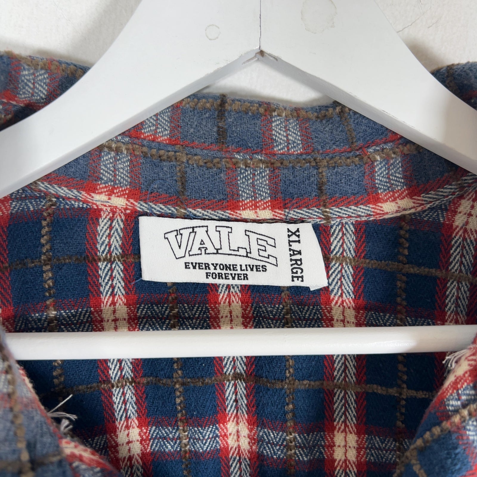 Vale Crystalized Button-Up Flannel Shirt