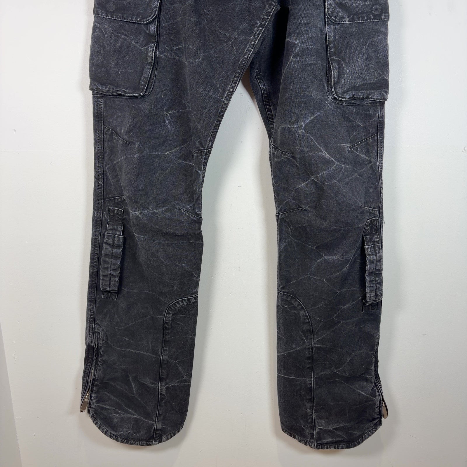 Off-White Cargo Distressed Effect Cargo Pants