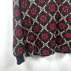 Gucci Diamond Argyle Knit Jacket Size S