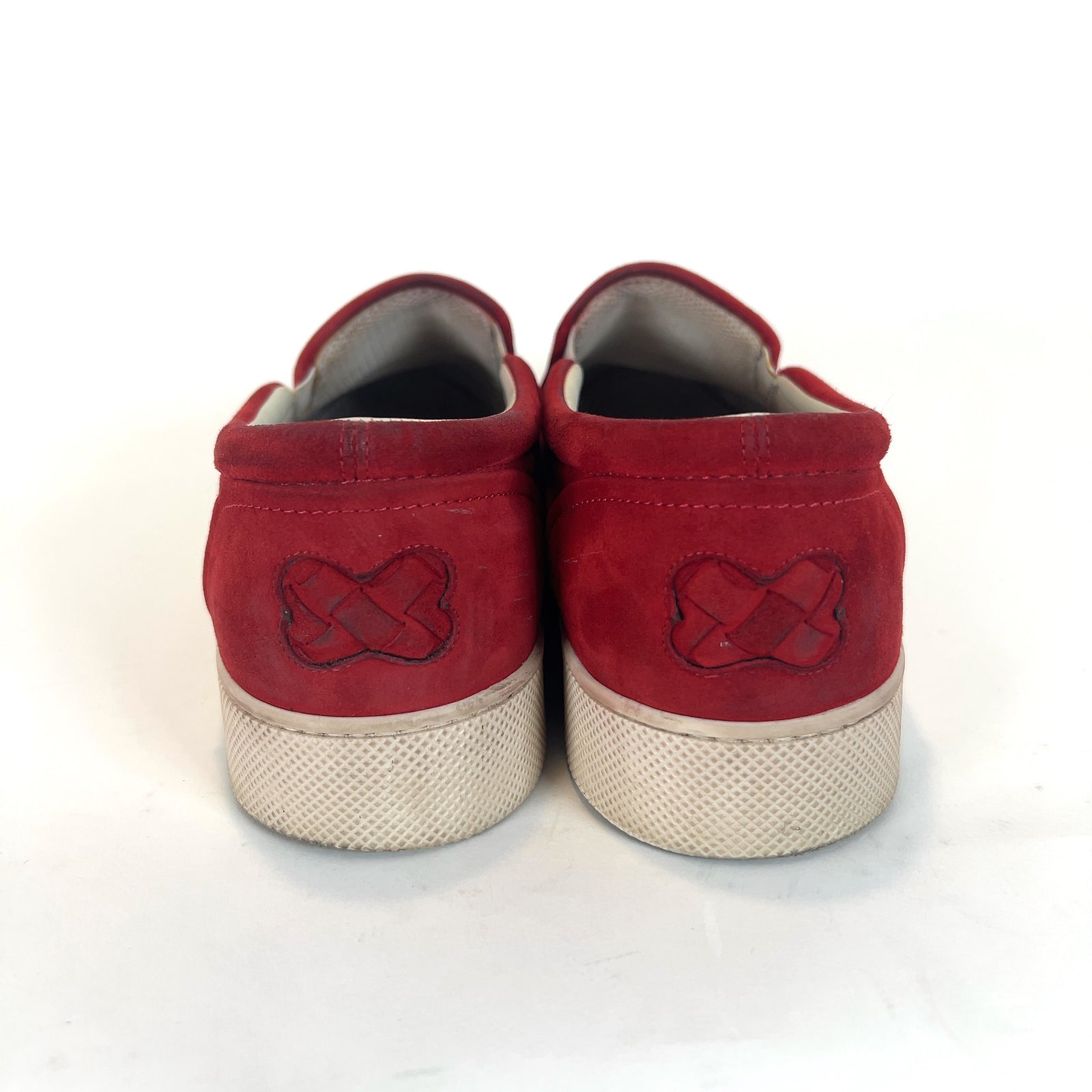 Bottega Veneta Intrecciato Weave Suede Lowtop Sneakers