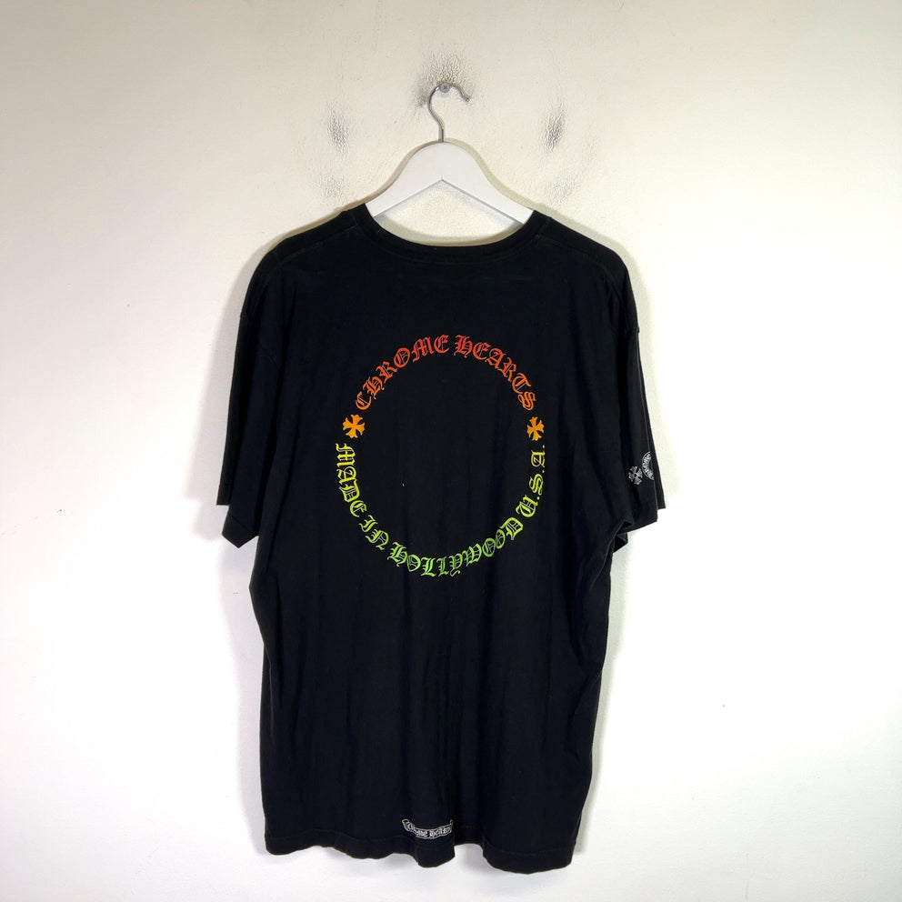 Chrome Hearts Gradient Hollywood Logo T-Shirt