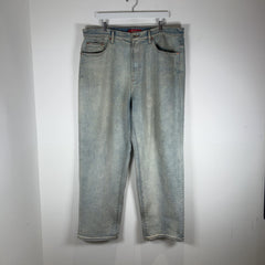 Supreme Embroidered 'New York' Denim Baggy Jeans