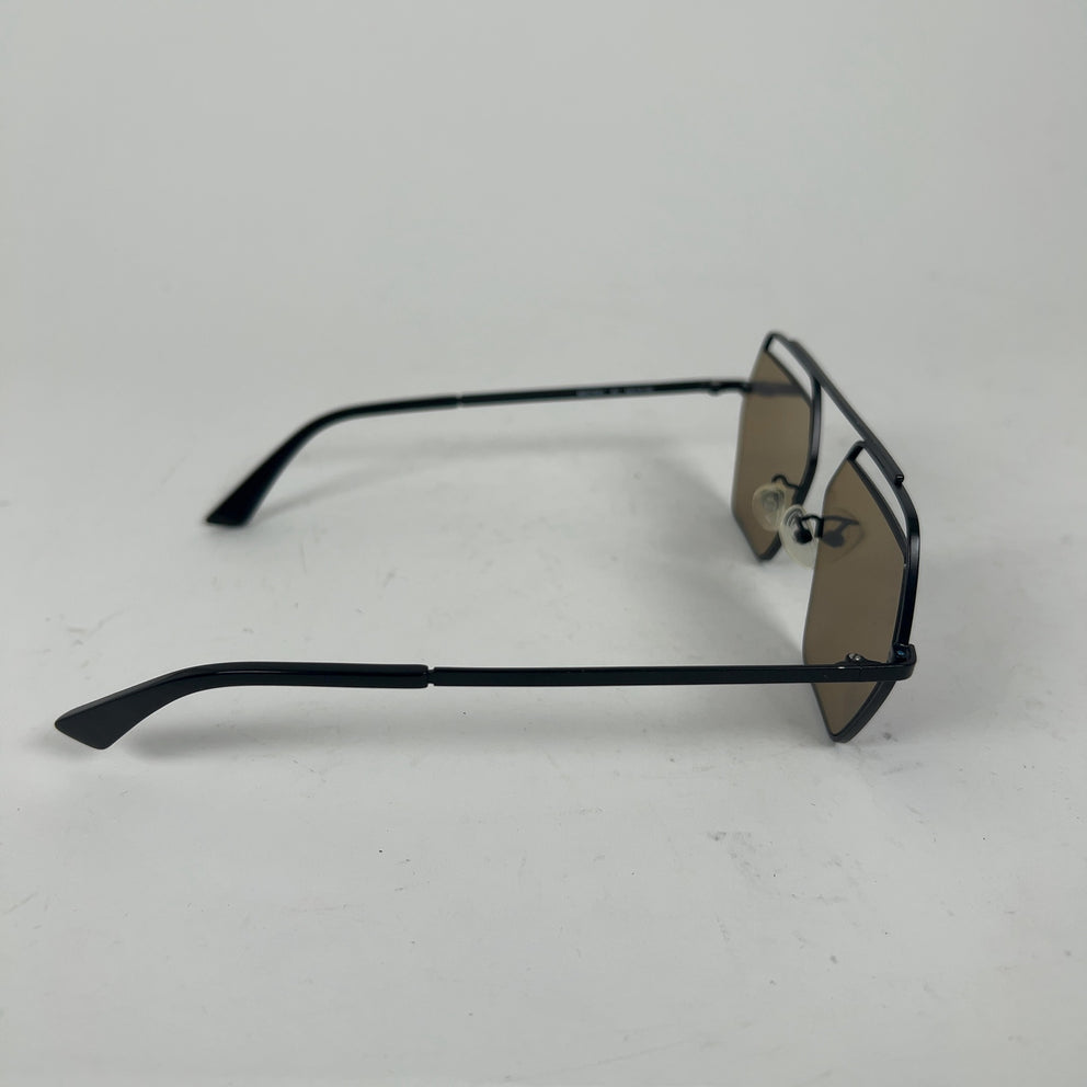 Alexander McQueen Wireframe Cut-Off Glasses Eyeware