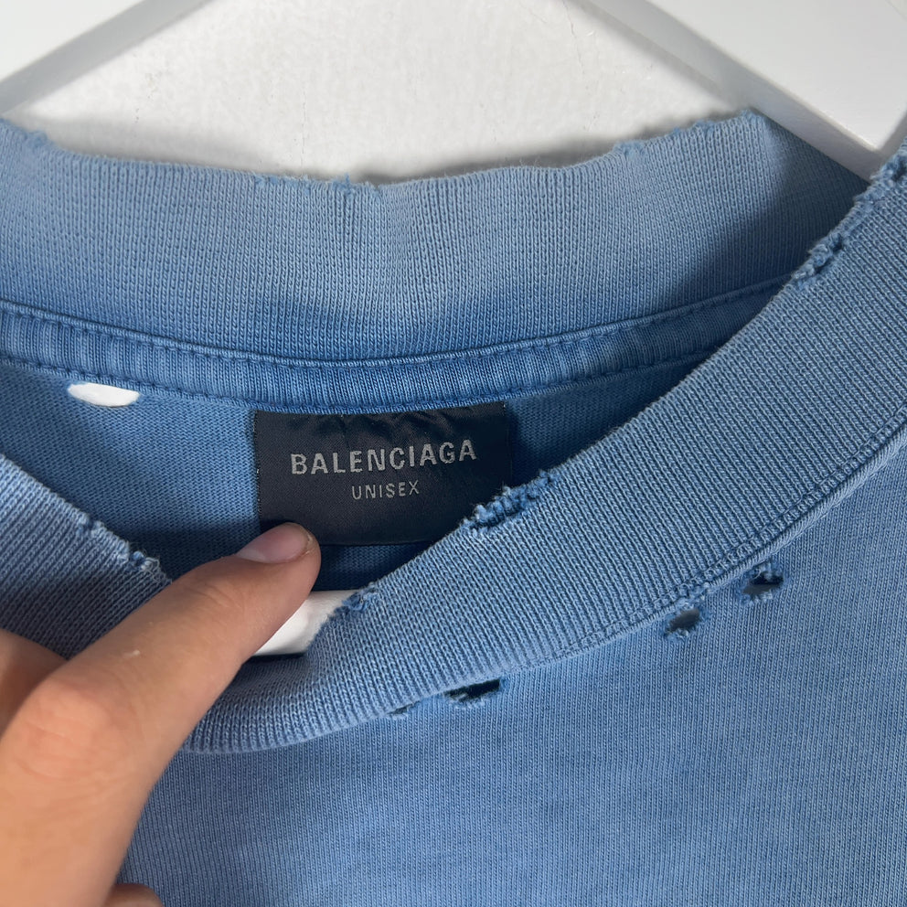 Balenciaga Blue Tape T-Shirt