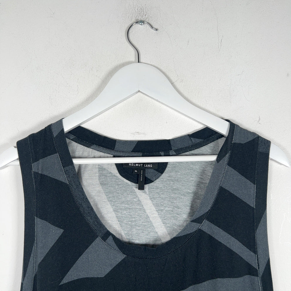 Helmut Lang Geometric Pattern Tank Top