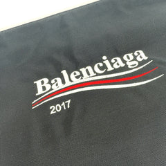 Balenciaga Political Campaign Nylon Clutch