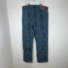 Supreme Woven Logo Denim Jeans