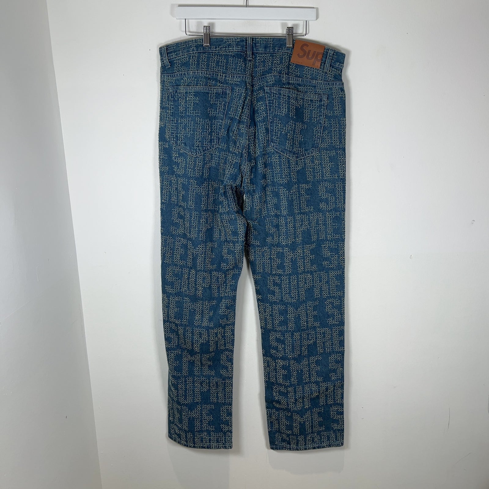 Supreme Woven Logo Denim Jeans
