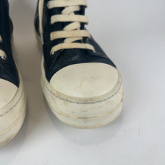 Rick Owens Leather Ramone Hightop Sneakers