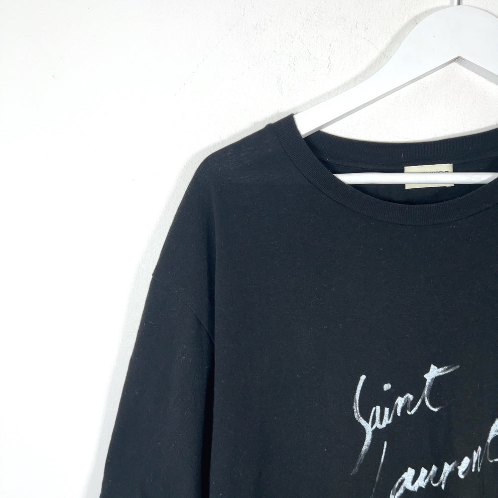 Saint Laurent Scribble Graphic Logo T-Shirt