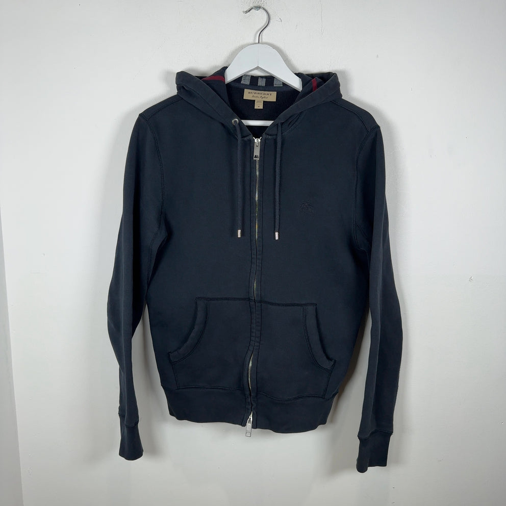 Burberry Check Zip Up Hoodie
