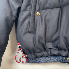 Thom Browne Navy Down Bomber Puffer Jacket Size 3