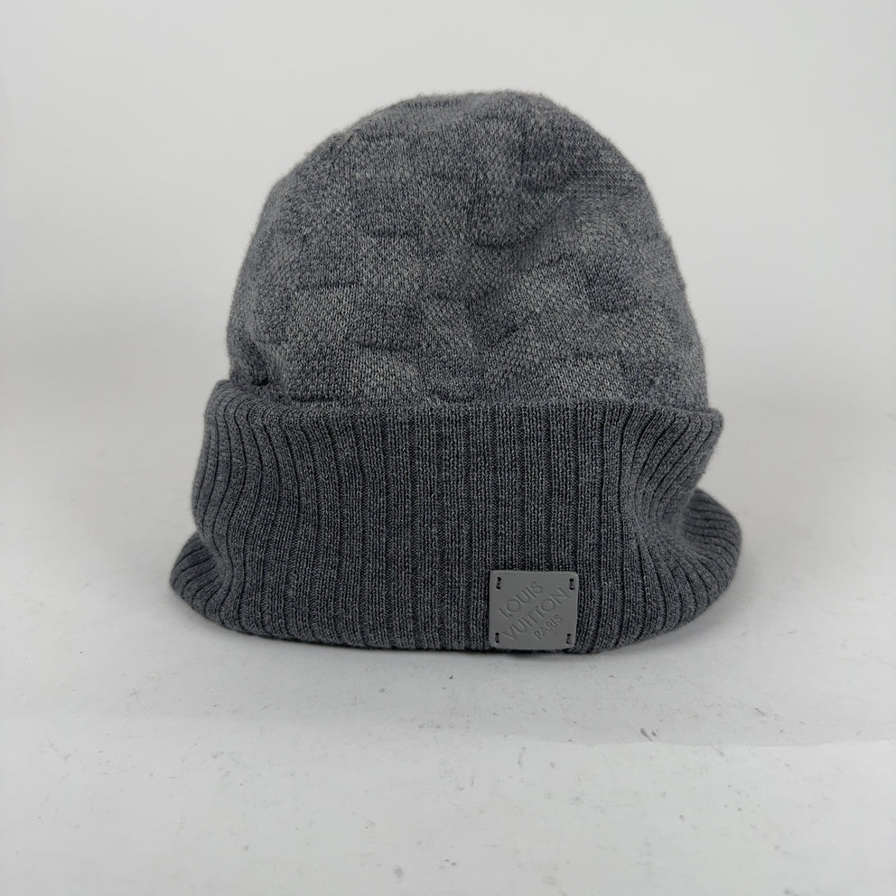 Louis Vuitton Damier Grey Knit Beanie