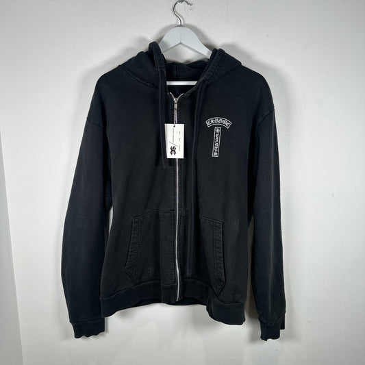 Chrome Hearts Spell-Out Back Graphic Zip Up Hoodie Size M