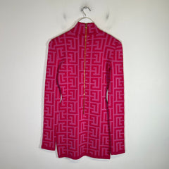 Balmain x Barbie Monogram Wool Short Dress