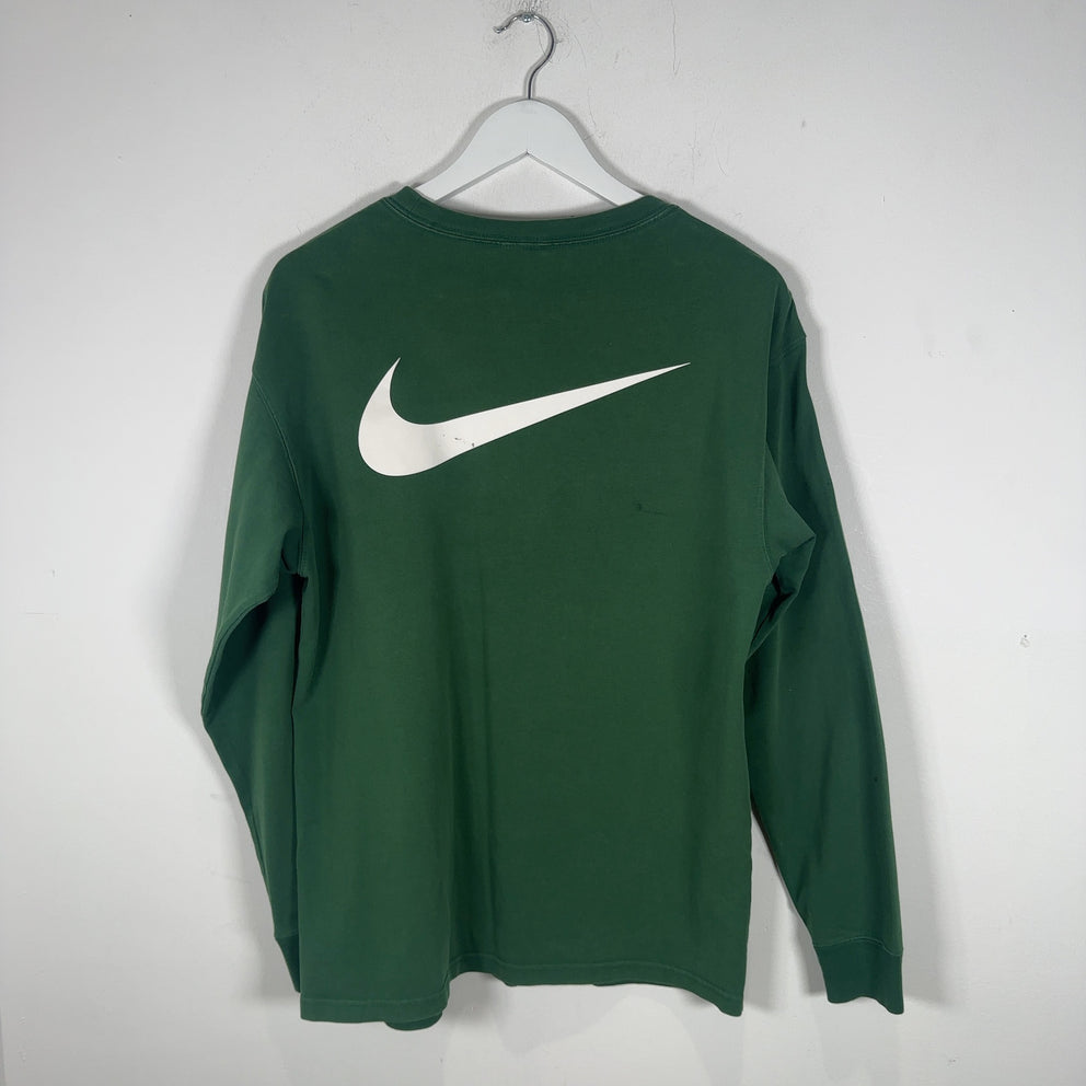 Stussy x Nike Green Logo Long-Sleeve T-Shirt Size S