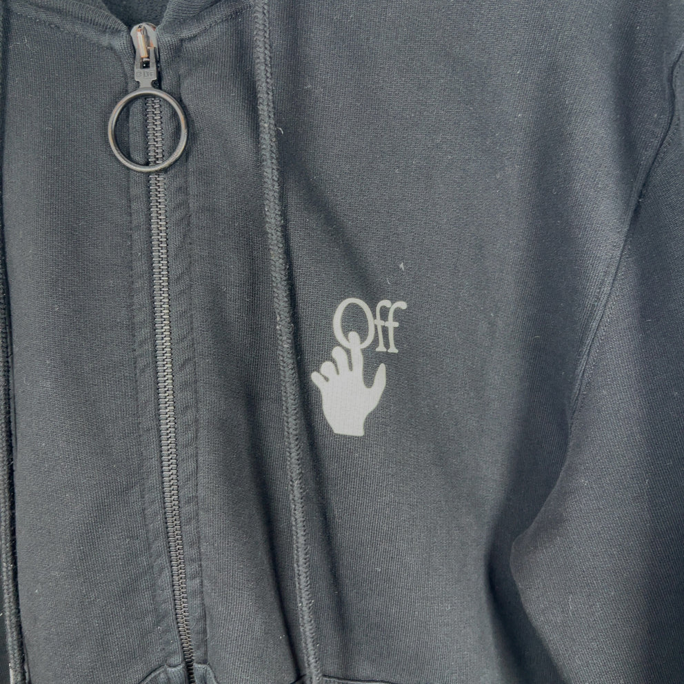 Off-White 'Marker' Arrow Zip-Up Hoodie