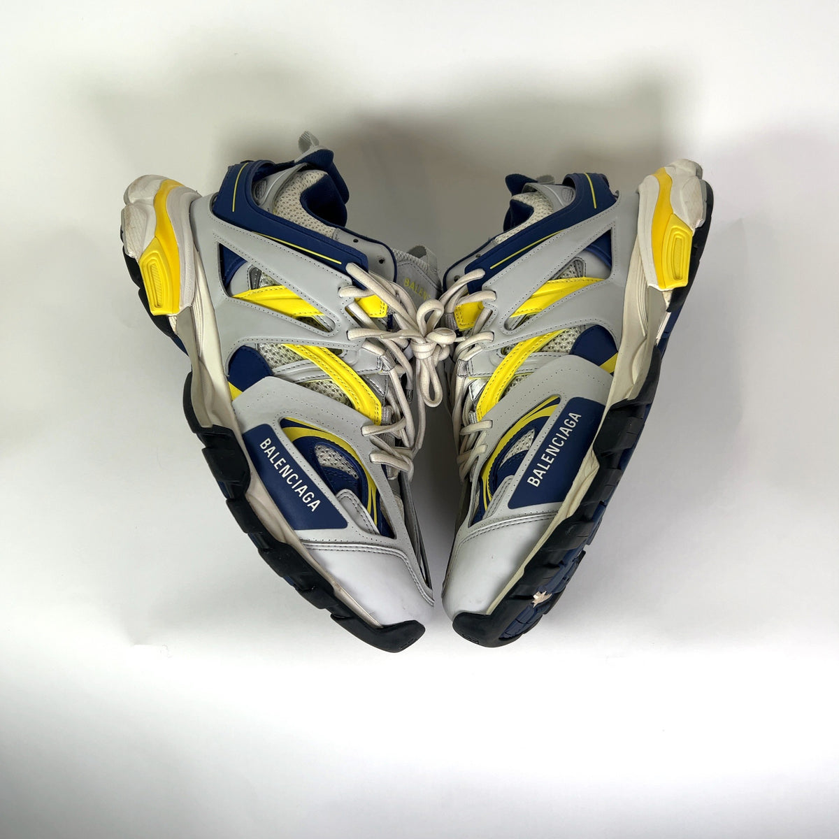 Balenciaga Blue/Yellow Track Sneakers