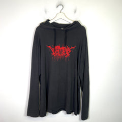 Vetements FW18 Metal Tour Hooded Longsleeve