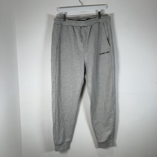 Helmut Lang Spell-Out Logo Grey Sweatpants