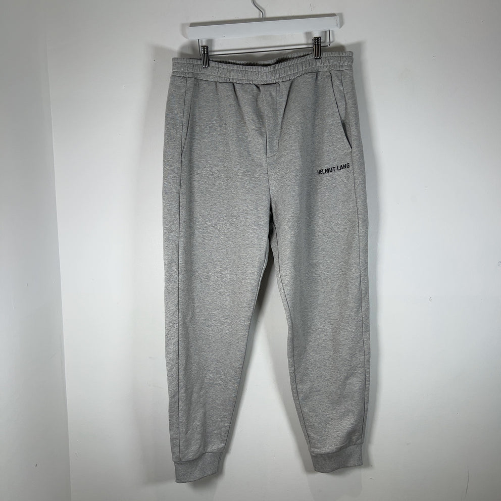 Helmut Lang Spell-Out Logo Grey Sweatpants