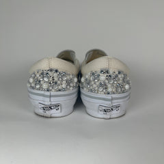 Vans x Mattias Golli Grey/White Slip On Pearl Checkerboard Slip On Sneaker Size 8