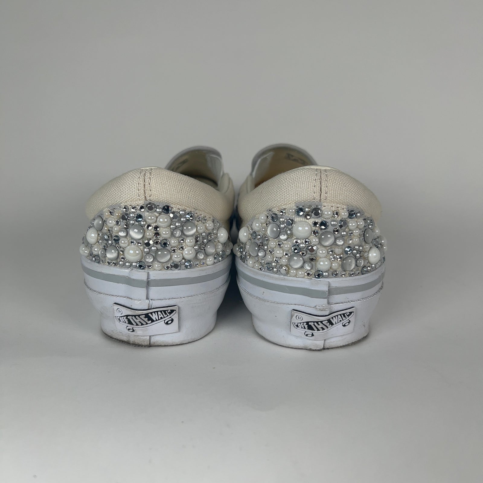Vans x Mattias Golli Grey/White Slip On Pearl Checkerboard Slip On Sneaker Size 8