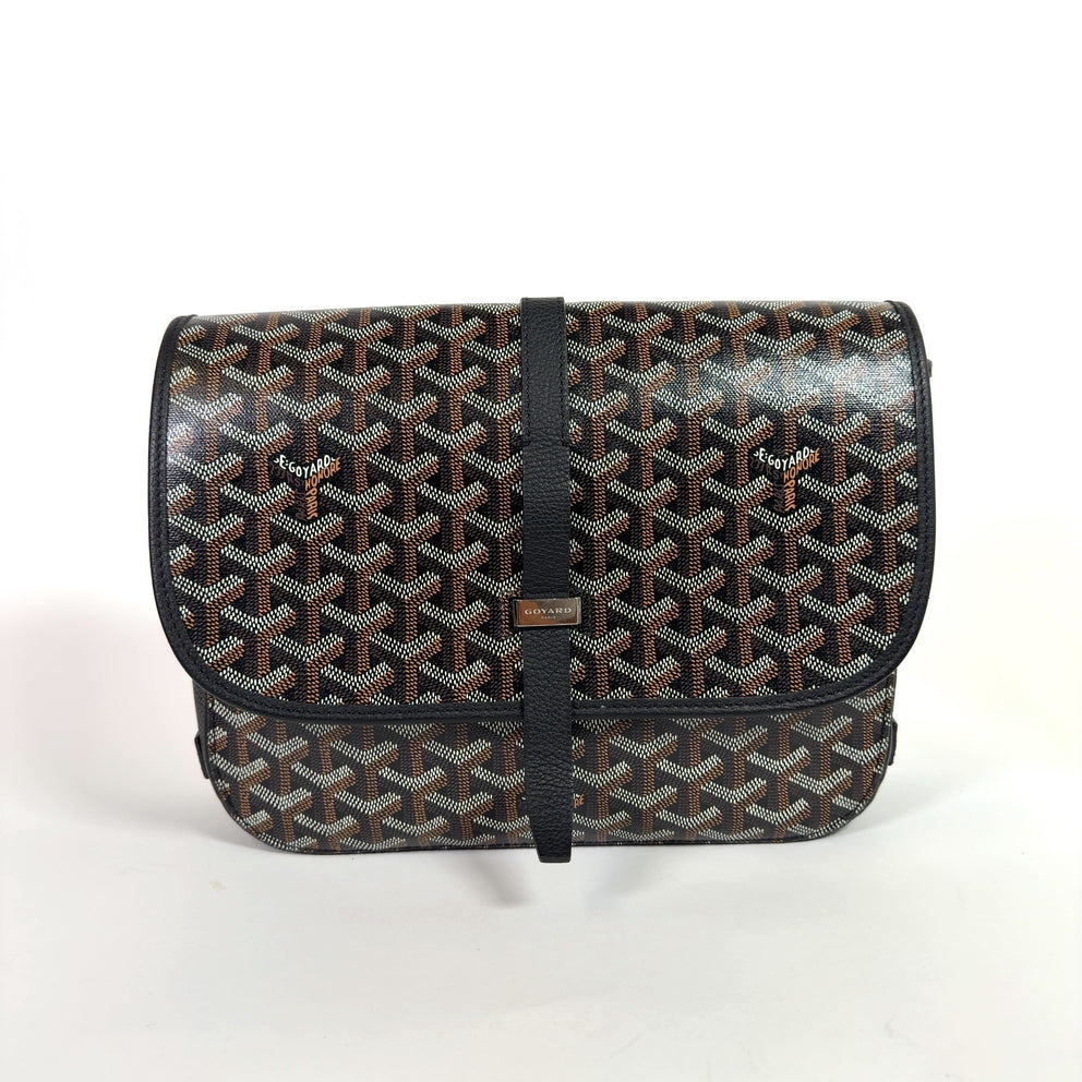 Goyard Black Belvedere II MM Messenger Bag