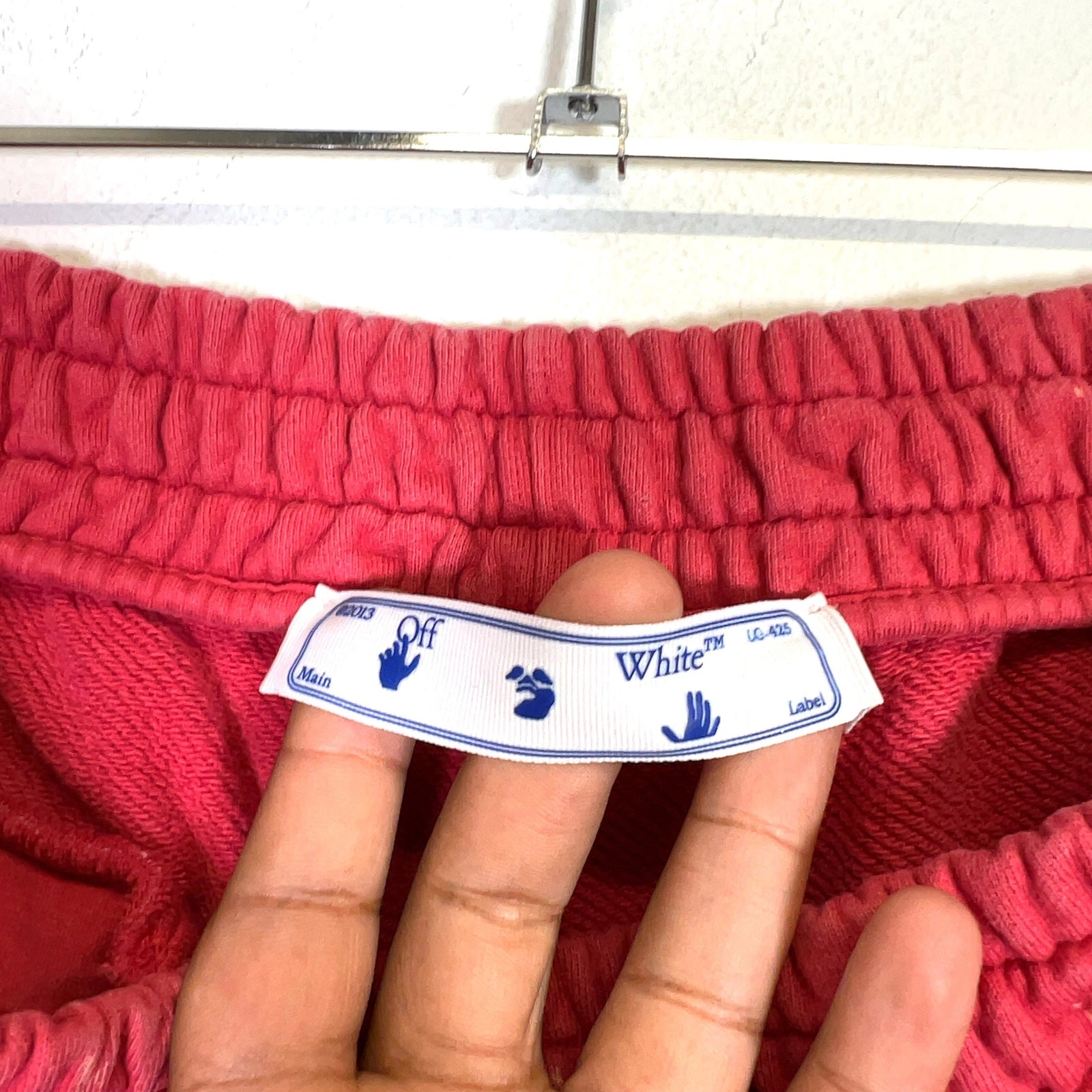 Off-White Vintage Bleach Sweat Shorts