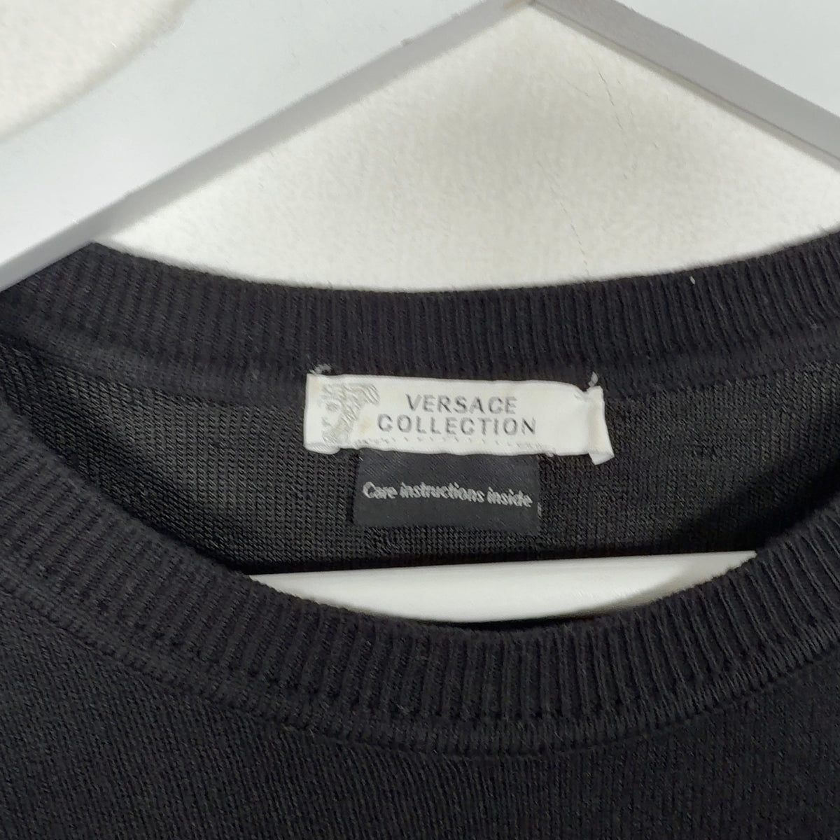 Versace Woven Chest Logo Sweater