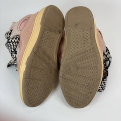 Lanvin Pale Pink Curb Lowtop Sneakers
