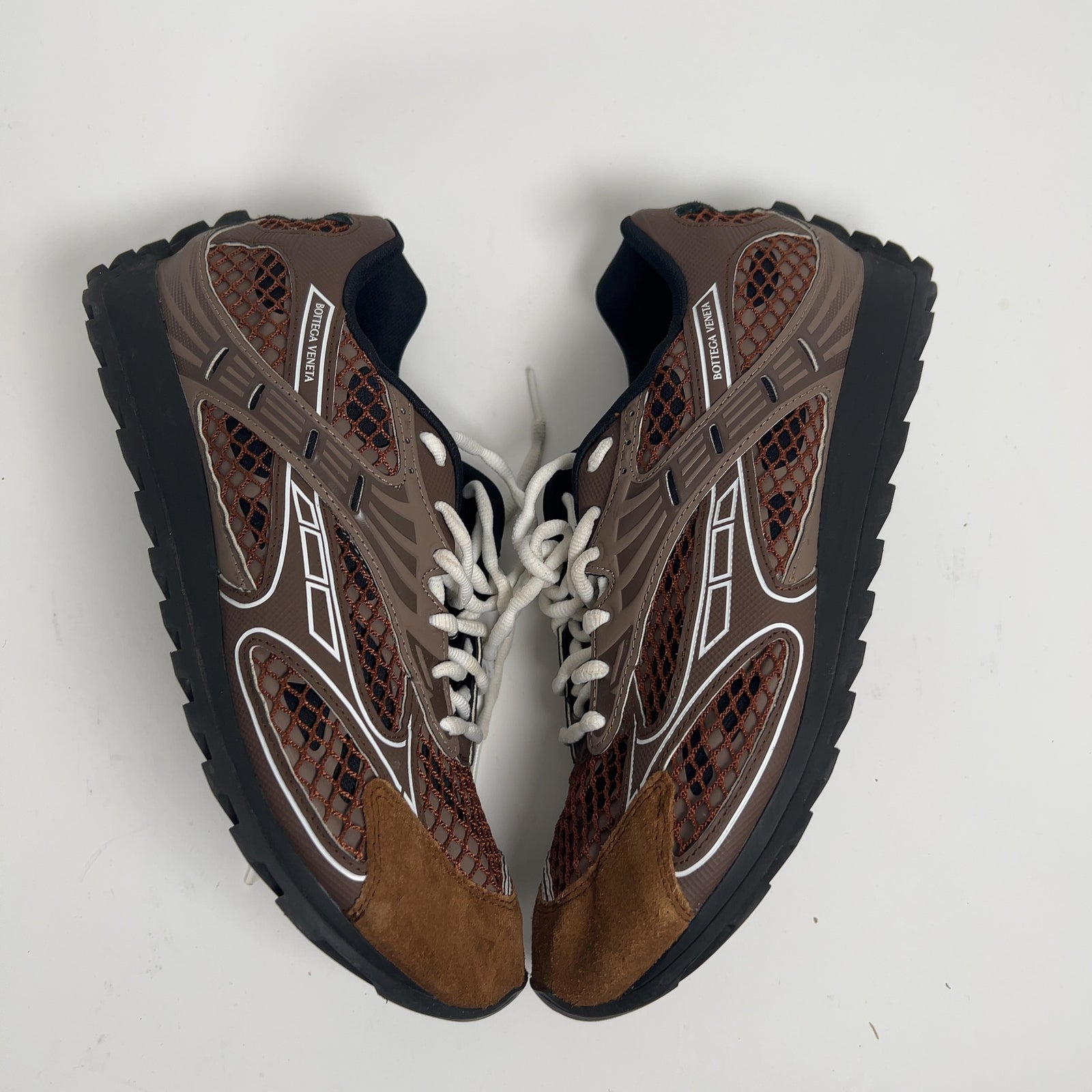 Bottega Veneta Orbit Star Anise Pinecone Lowtop Sneakers Size 42