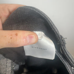 Givenchy Black Wash Cargo Zipper Jeans Size 30