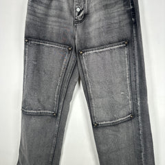 Thug Club Double Knee Grey Wash Carpenter Pants Size 34