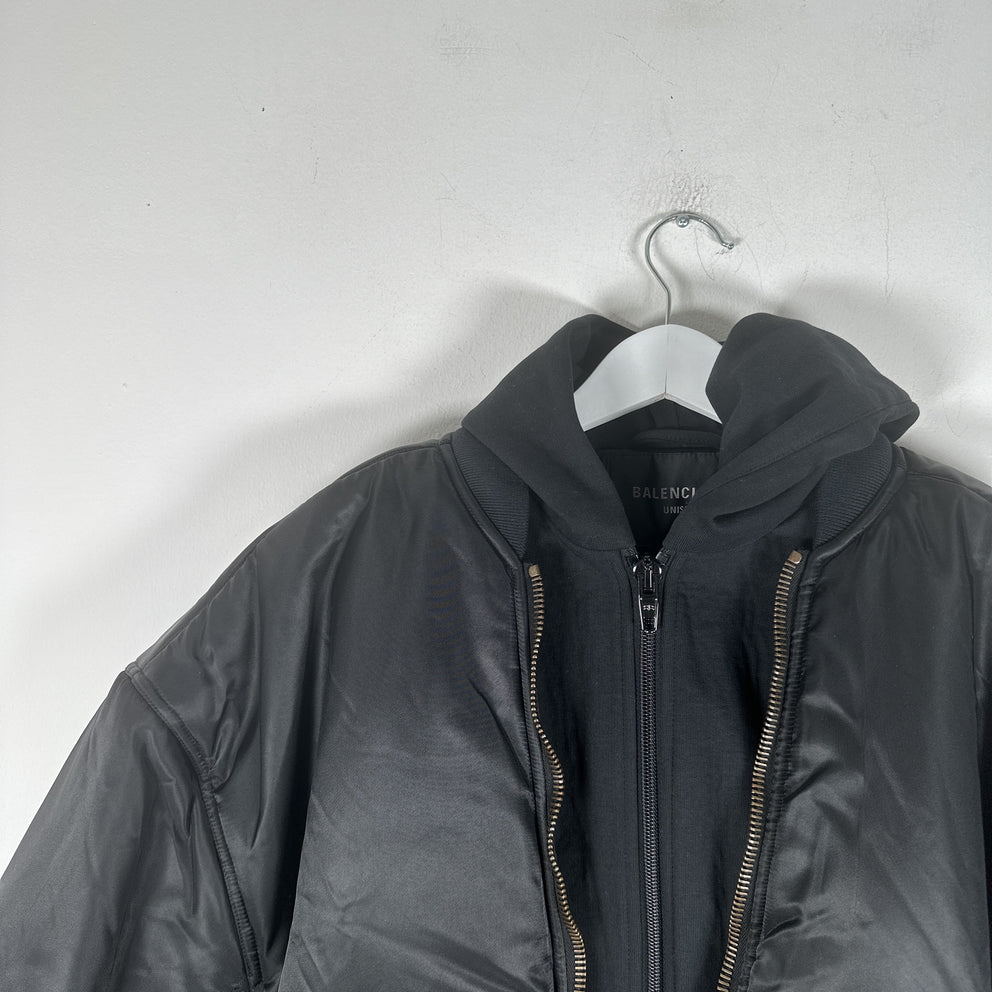 Balenciaga SS23 'All In' Hybrid Bomber Jacket Size S