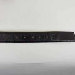 Gucci Signature Embossed GG Leather Belt