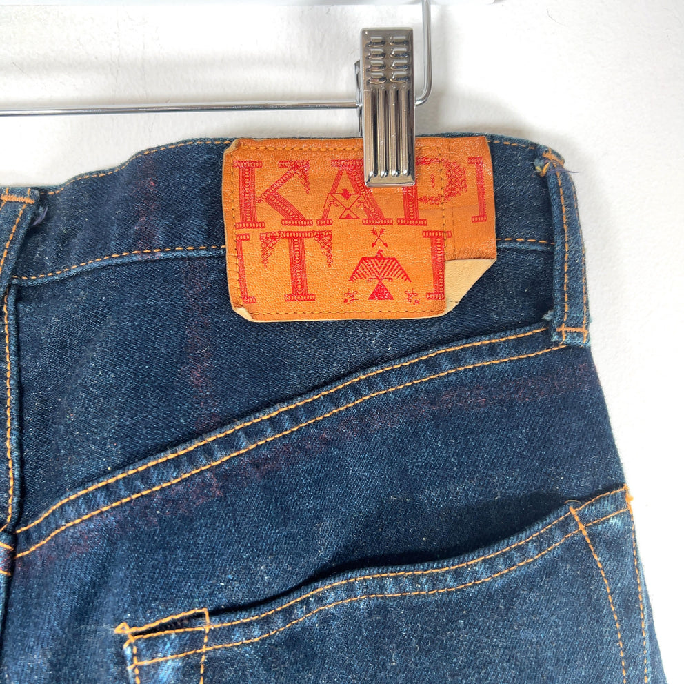 Kapital Plaid Slub Denim Jeans