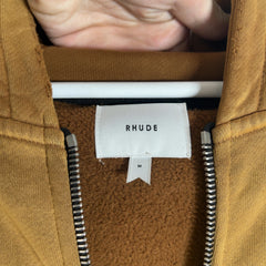 Rhude Sundry Embroidered Logo Zip Up Hoodie