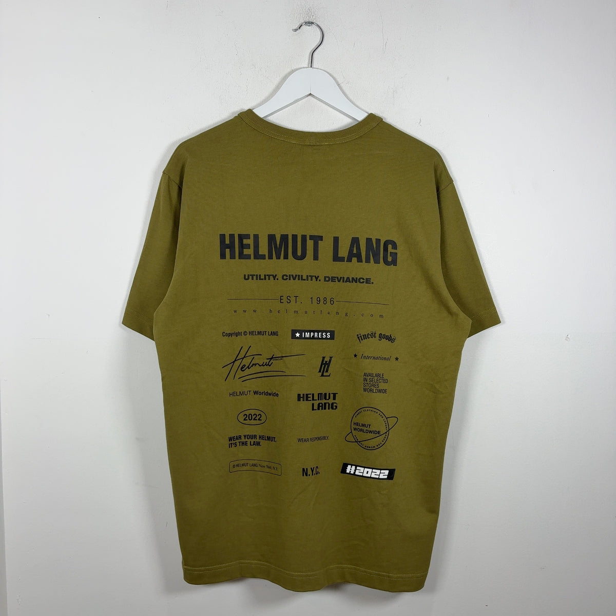 Helmut Lang Copyright Logo Graphic T-Shirt