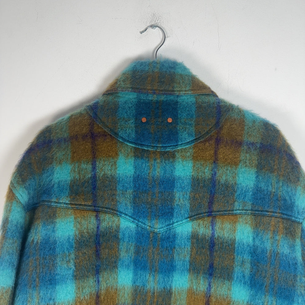 Andersson Bell Artois Harry Check Shaggy Mohair Wool Jacket