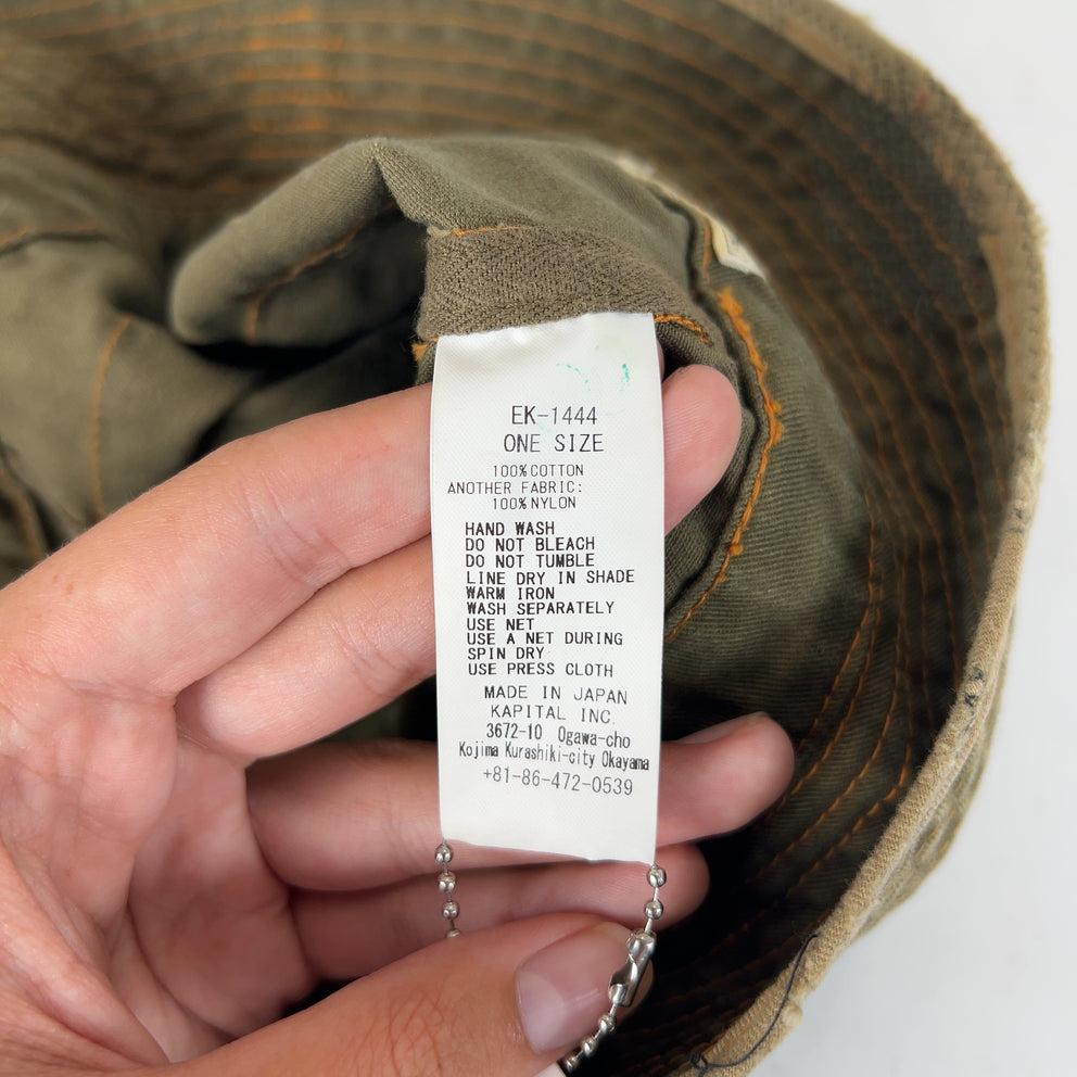 Kapital Patched Repaired 'Old Man and Sea' Bucket Hat