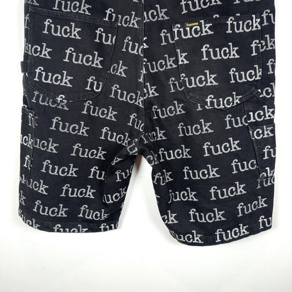 Supreme Fuck Denim Shorts