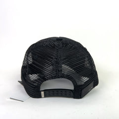 Amiri Black MA Logo Trucker Hat