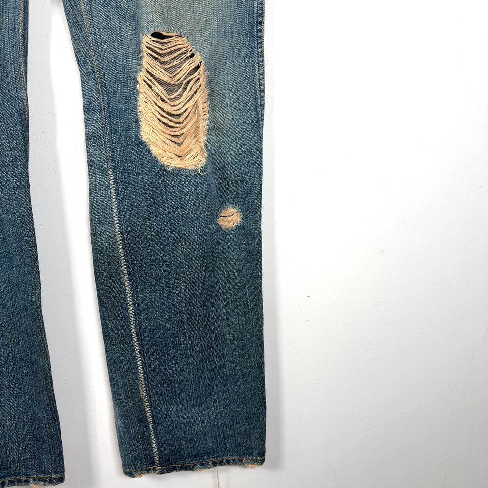 Number (N)ine AW03 'Touch Me I'm Sick' Kurt Cobain Patchwork Jeans