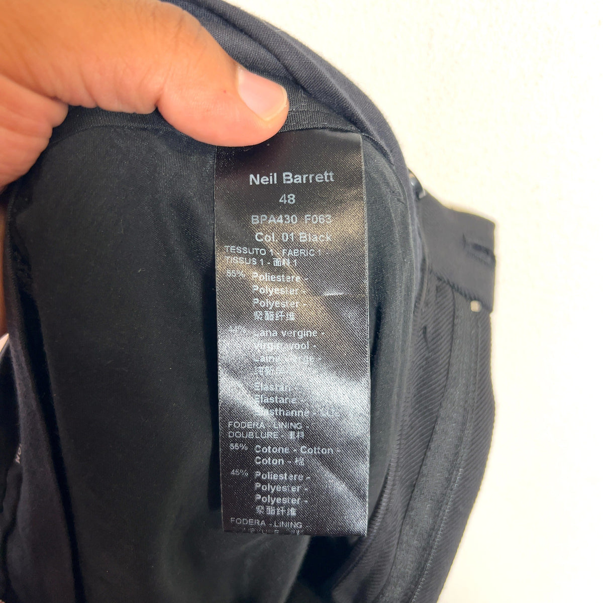 Neil Barrett Zipper Pants