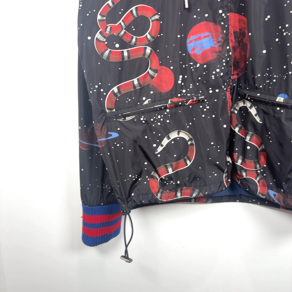 Gucci Space Snake Graphic Windbreaker Jacket