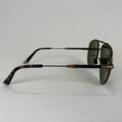 Bottega Veneta Braided Leather Aviator Sunglasses