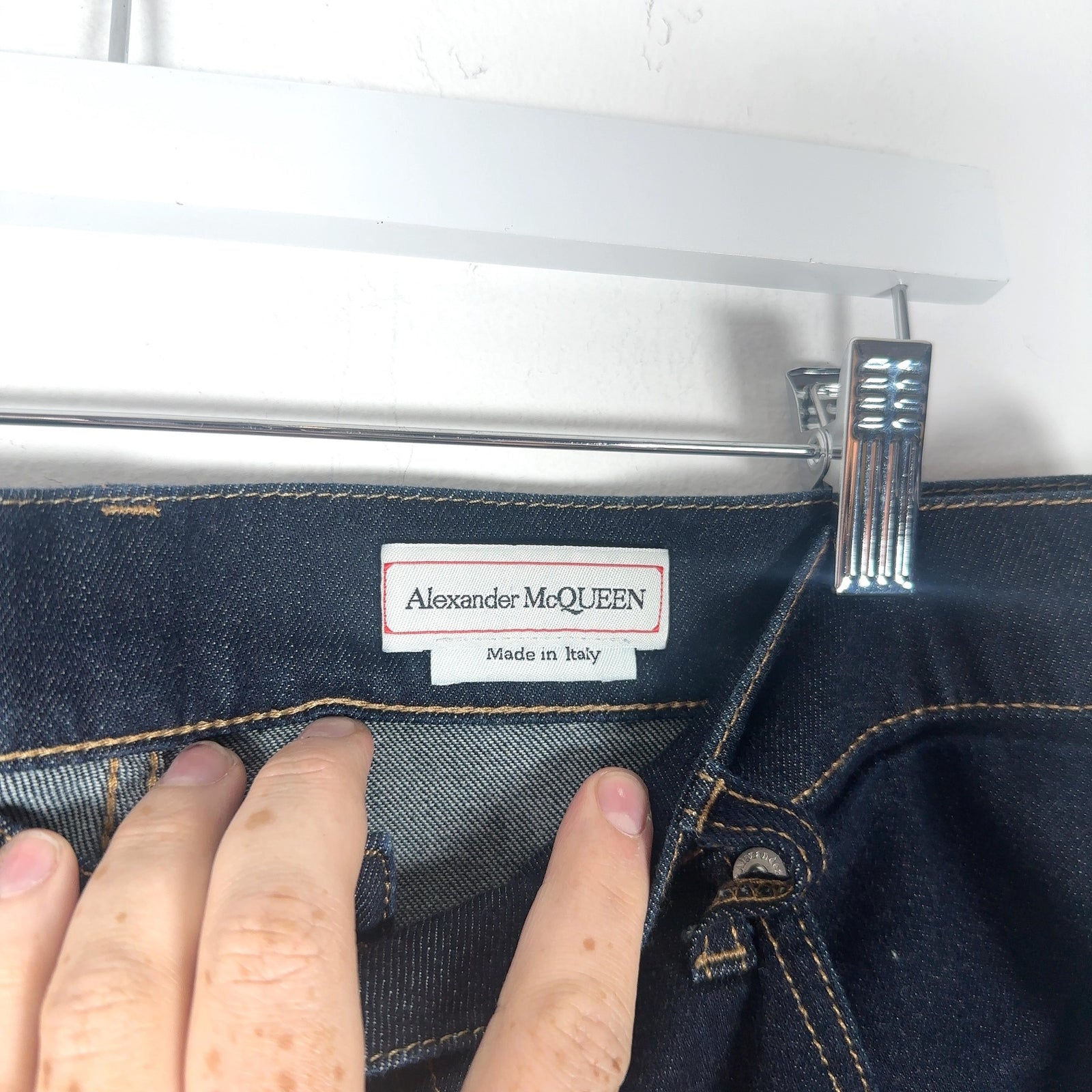 Alexander McQueen Raw Denim Jeans