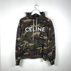 Celine Army Camo Logo Hoodie
