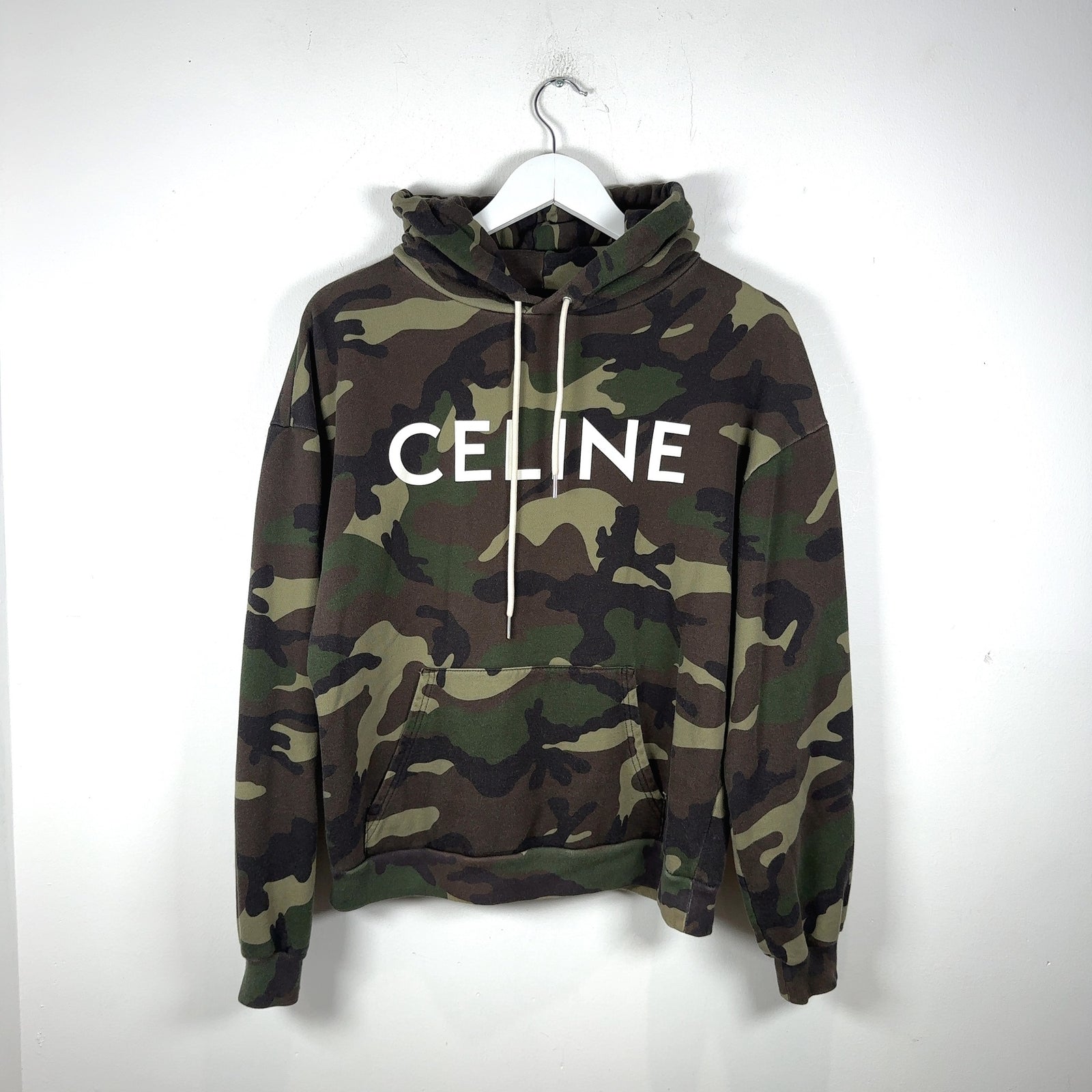 Celine Army Camo Logo Hoodie